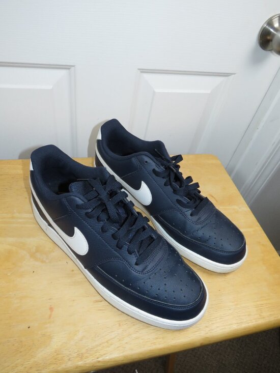 Nike Court Vision Lo Shoes Blue Obsidian White Sneakers FZ5547-400 Men Size 11.5 main image 6